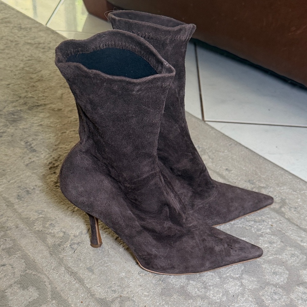 kachorovska Elegant Brown Suede Women's Boots size 39